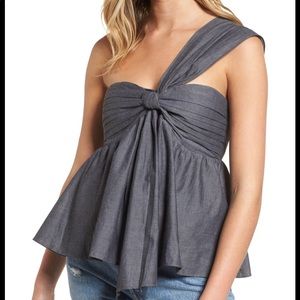 Lovers + friends cruiser one shoulder top
